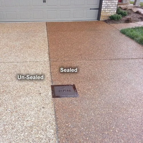 Driveway sealer before and after, Windsor