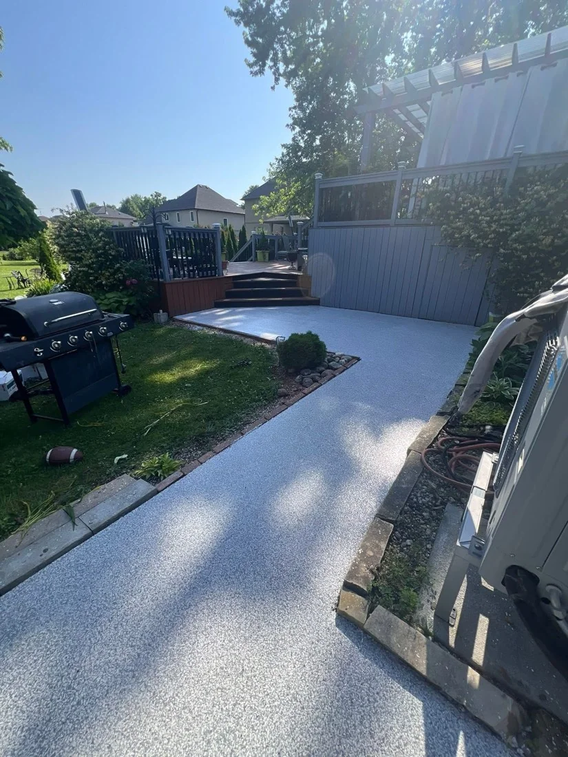 Backyard walkway and patio, Kingsville