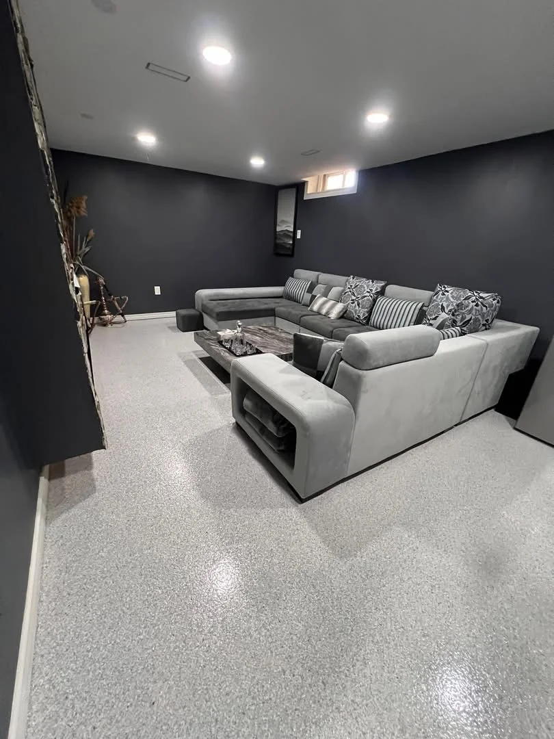 Finished basement floor, Lakeshore