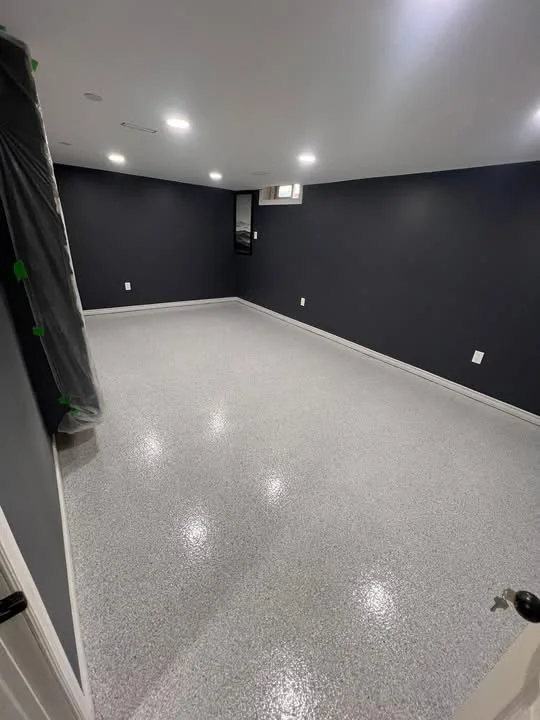 Basement rec room floor, Leamington
